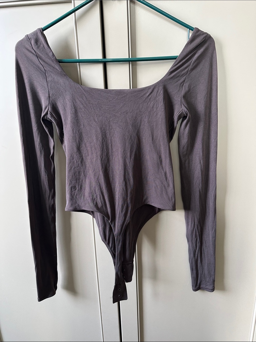 Lululemon Long Sleeve Scoop Neck Bodysuit - Brown